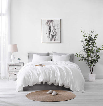 ATLINIA Pure Linen Duvet Cover Set
